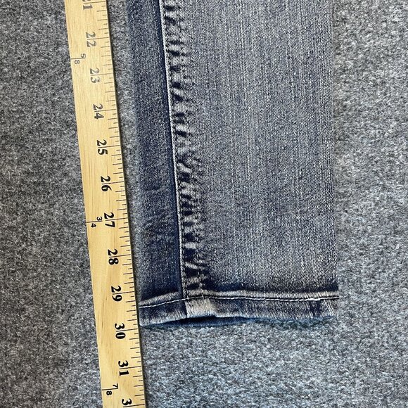 Womens BQB Jeans Distressed Look Skinny Fit 11 Blue Grayish Wash Denim - Picture 6 of 9